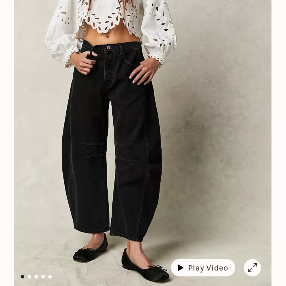 Free People Good Luck Mid-Rise Jeans